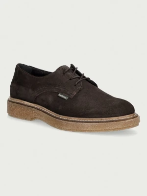 Barbour półbuty męskie zamszowe Harefield brązowy