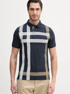 Barbour polo bawełniane Blaine granatowy