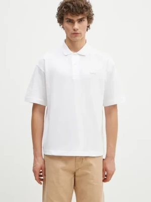 Barbour polo bawełniane Dunand OS Polo Shirt kolor biały gładki MML1426