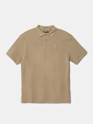Barbour polo bawełniane Tartan Pique Polo kolor zielony z aplikacją MML0012