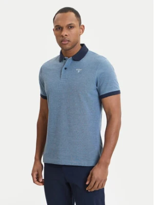 Barbour Polo Essential MML0628NY91 Niebieski Regular Fit