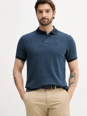 Barbour polo HARDWORTH męski kolor granatowy wzorzysty MML1485