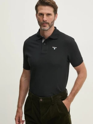 Barbour polo męskie bawełniane czarny