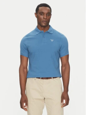 Barbour Polo Original Sports MML0358BU67 Niebieski Tailored Fit