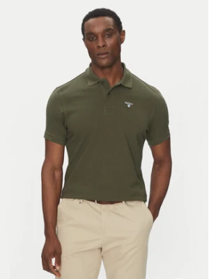 Barbour Polo Original Sports MML0358OL71 Zielony Tailored Fit