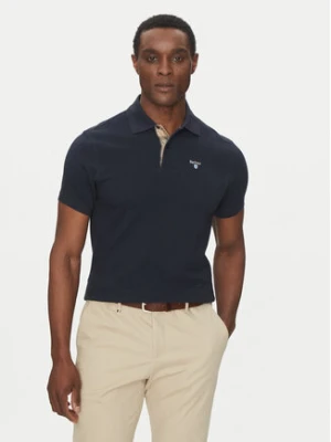 Barbour Polo Tartan MML0012NY31 Granatowy Tailored Fit