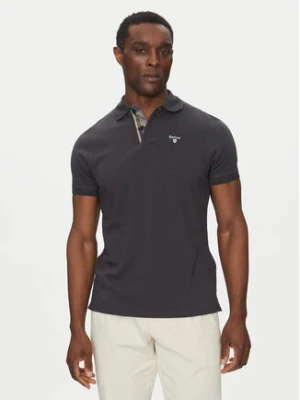 Barbour Polo Tartan MML0012NY51 Granatowy Tailored Fit