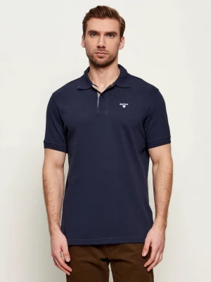 Barbour Polo Tartan | Slim Fit | pique granatowy