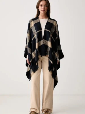 Barbour poncho damskie beżowy