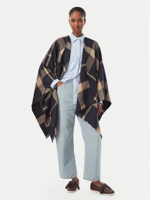 Barbour Ponczo Isabelle Tartan Serape LSC0501TN54 Granatowy Relaxed Fit