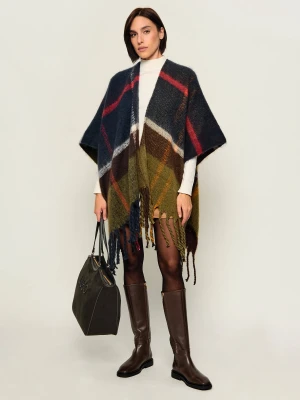 Barbour Ponczo Isla Boucle Serape oliwkowy