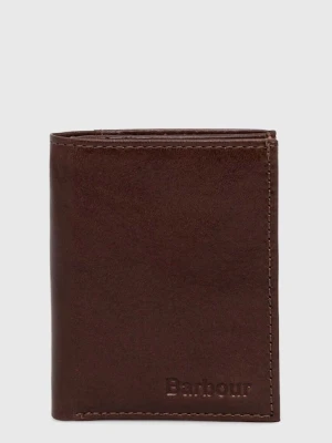 Barbour portfel skórzany Colwell Small Billfold męski kolor brązowy MLG0012