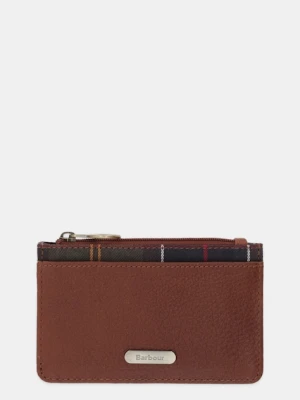 Barbour portfel skórzany damski kolor brązowy LLG0035