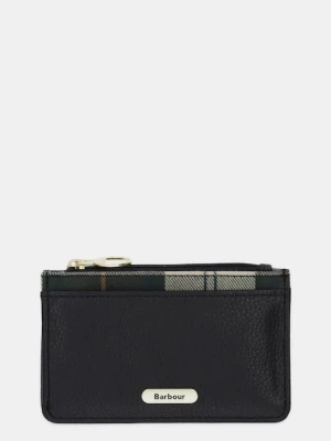 Barbour portfel skórzany damski kolor czarny LLG0035