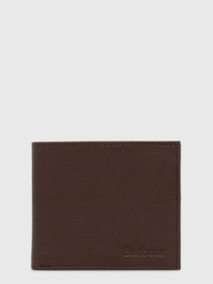 Barbour portfel skórzany Padbury Billfold męski kolor brązowy MLG0049
