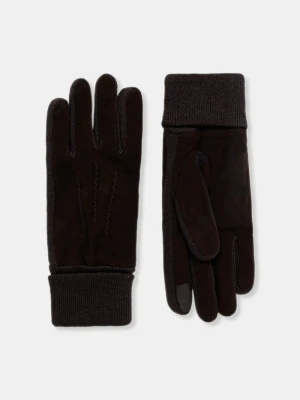 Barbour rękawiczki brązowy