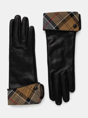 Barbour rękawiczki damskie kolor czarny LGL0005