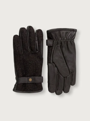 Barbour rękawiczki męskie brązowy