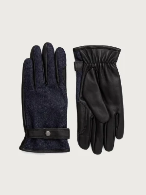 Barbour rękawiczki męskie granatowy