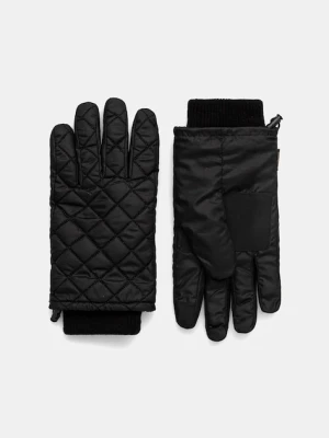 Barbour rękawiczki męskie kolor czarny MGL0141