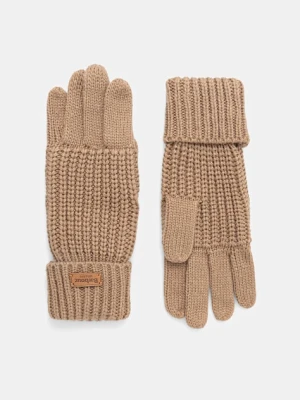 Barbour rękawiczki Saltburn damskie kolor brązowy LGL0132