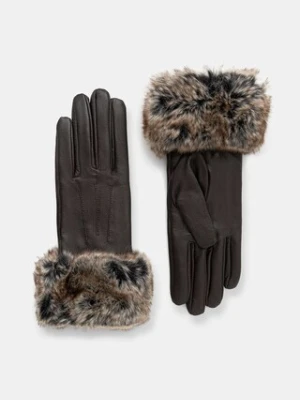 Barbour rękawiczki skórzane