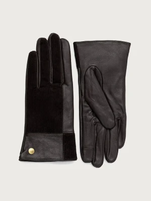 Barbour rękawiczki skórzane damskie