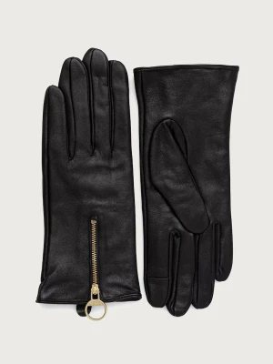 Barbour rękawiczki skórzane damskie