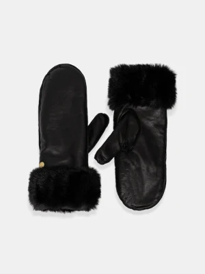 Barbour rękawiczki skórzane damskie kolor czarny LGL0150