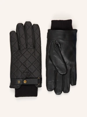Barbour Rękawiczki Skórzane Singsby schwarz