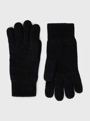 Barbour rękawiczki wełniane Carlton czarny