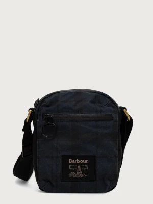 Barbour saszetka męska z bawełną Field Wax granatowy