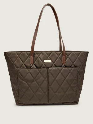 Barbour Shopperka + saszetka oliwkowy