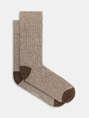 Barbour skarpetki z dodatkiem wełny Houghton Socks kolor brązowy MSO0091BE31
