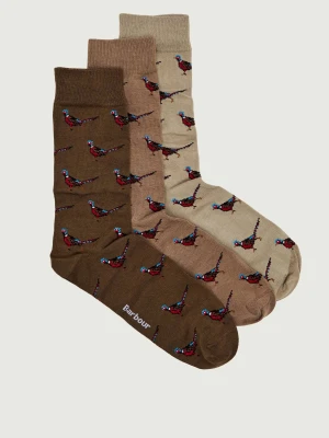 Barbour Skarpety 3-pack Pheasant