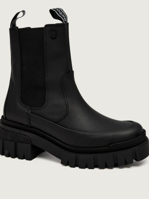 Barbour Skórzane botki Sofie czarny