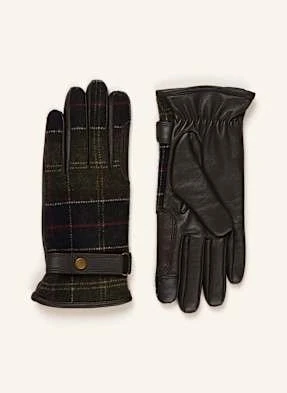 Barbour Skórzane Rękawiczki Aubrey gruen
