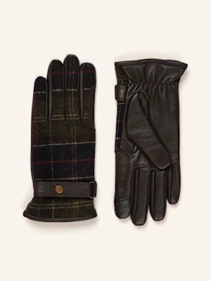 Barbour Skórzane Rękawiczki Aubrey gruen