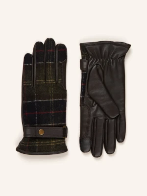 Barbour Skórzane Rękawiczki Aubrey gruen