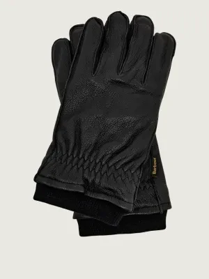 Barbour Skórzane rękawiczki Highfield | z dodatkiem wełny