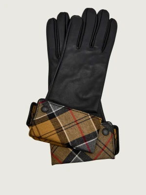 Barbour Skórzane rękawiczki Lady Jane czarny