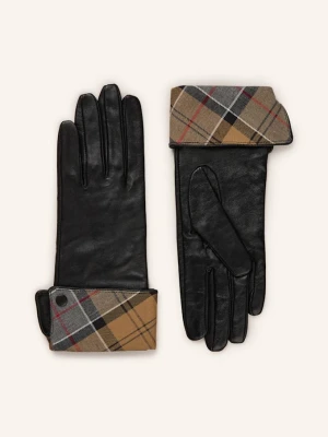 Barbour Skórzane Rękawiczki Lady Jane schwarz CZARNY