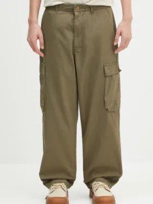 Barbour spodnie bawełniane Barbour Westmorland Ripstop Trouser męskie kolor zielony w fasonie cargo MTR0762