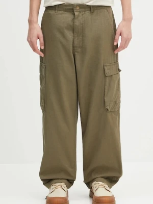 Barbour spodnie bawełniane Barbour Westmorland Ripstop Trouser męskie kolor zielony w fasonie cargo MTR0762