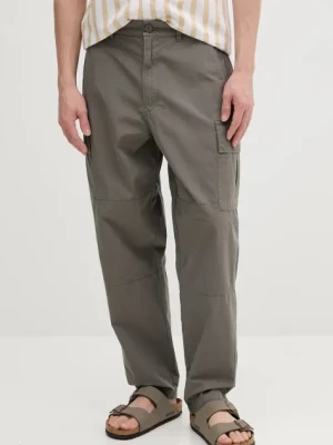 Barbour spodnie bawełniane Relaxed Fit Cargo męskie kolor zielony w fasonie cargo MTR0759