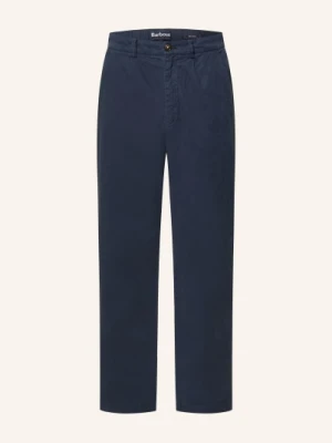 Barbour Spodnie Cotton Regular Fit blau