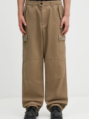 Barbour spodnie Silverbay OS Twill Trouser męskie kolor zielony w fasonie cargo MTR0773KH11