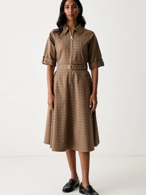 Barbour sukienka Carville brązowy