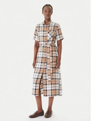 Barbour Sukienka koszulowa Fern LDR0988BR37 Beżowy Slim Fit