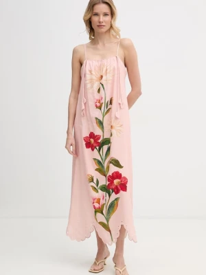 Barbour sukienka letnia z lnem x Farm Rio